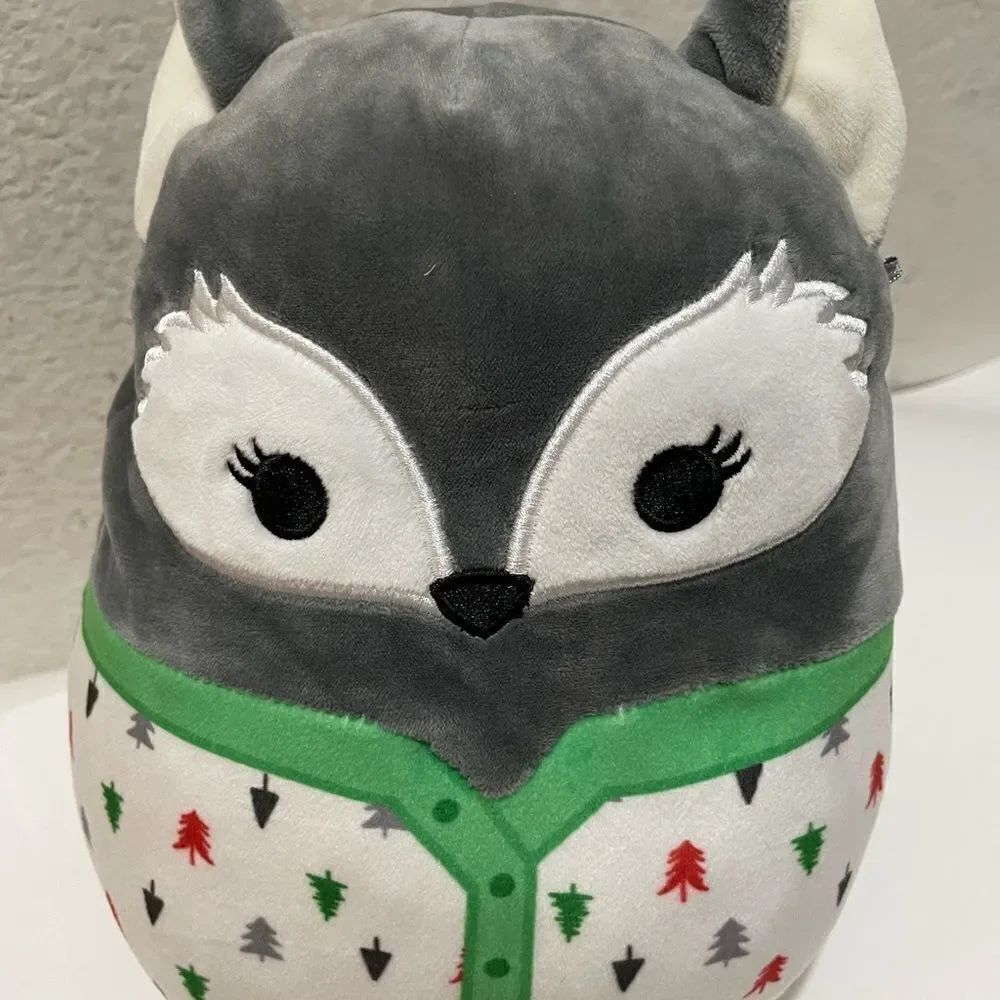 Squishmallow  Floxie Fox Holiday Christmas Plush  Pjs Festive Kellytoys 10”